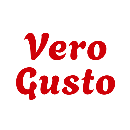 Logo da pizzaria Vero Gusto, pizza artesanal